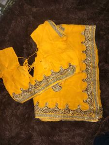 Pure Handwork Saree with Blouse