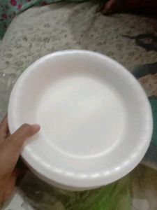 Disposable White form Paper Plates 20 plate