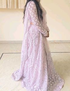 Beautiful Lilac Embroidered Lehenga Choli