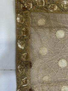 Elegant Net Dupatta with Polka Dots