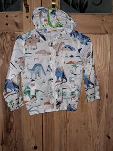 Dinosaur Print Kids' Windbreaker Jacke