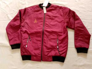 Burgundy Bomber Jacket