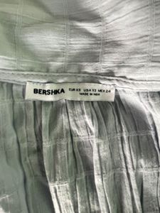 BERSHKA ICE BLUE BELL SLEEVE TOP
