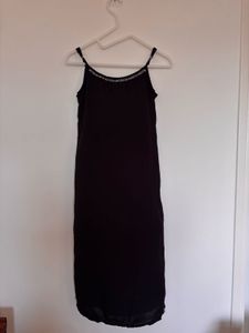 Elegant Black Slip style kurta and pant set