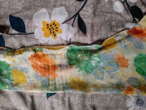 Printed yellow Frock suit