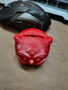 Cute Red Owl Figurine coin box