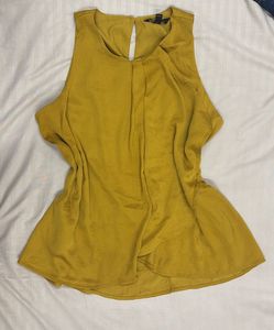 Mustard Sleeveless Top