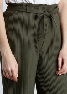 Olive Green Pleated Pants