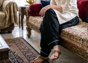 Afghani black shalwar