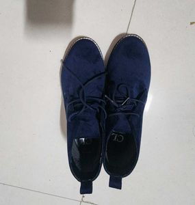 Stylish Blue Ankle Boots