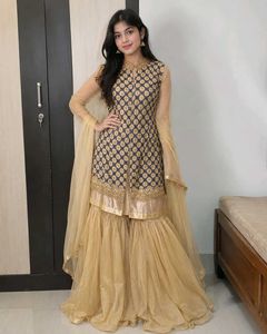 Elegant Kurta Set with Sharara