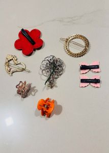 Assorted Rhinestone &amp; Sequin Hair Clips Set