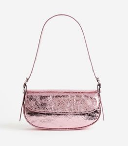 H&M Metallic Pink Shoulder Bag