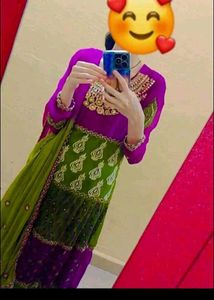 “Beautiful Multicolor anarkali dress fast sell