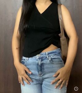 Knit half sleeve Tank Top