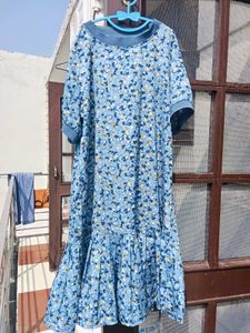 Cute Floral Print Mini Dress