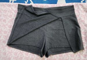 Grey High-Waisted Shorts H&amp;M