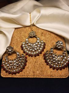 Gorgeous Mangtika Kundan Set 💕👌