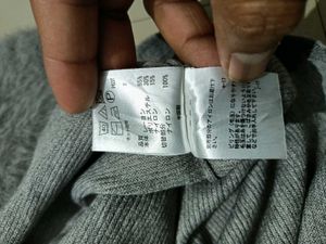 Elegant Grey Double Fabric