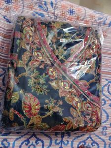 An A-line kurta set