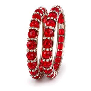 Stunning Red Stone Bangles