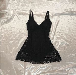 Elegant Black Net Swimsuit