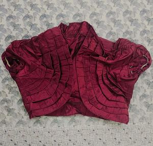 Maroon Embellished Gown