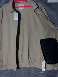 Classic Beige Bomber Jacket
