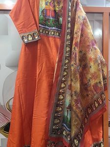 Elegant Orange Kurta