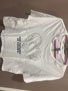 H&amp;M White Graphic Tee