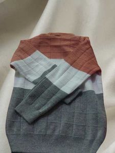 NEW Color Block Knit Sweater
