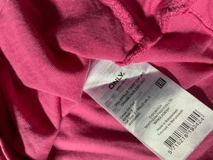 ONLY Pink Long Sleeve Twist Front Top