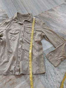 Casual Long Sleeve Button-Up Top