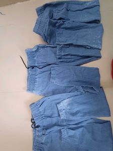 5 Jeans Light Wash Denim Cargo Pants