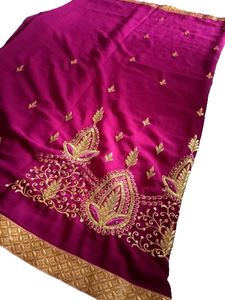 Georgette Saree With All Body Embroidered Work | Special For Wedding Party Festival And Traditional Wear