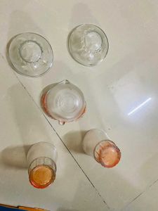 Glass Bowl and Tumbler Set combo