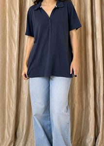 MILLERS Navy Blue Polo T-Shirt