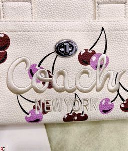 Coach Cherry Embroidered Handbag CARGO TOTE ( COPY