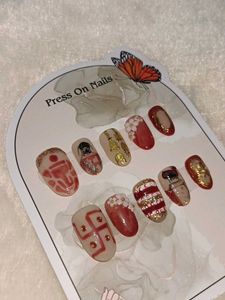 Unique Indian Inspired Press-On Nails♥️