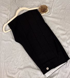 Men's deep Black Tailored Trousers 35W