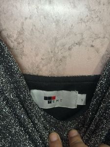 Sparkly Black Spaghetti Strap Dress