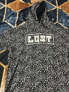 Splash "LOST" Animal Print Hooded T-Shirt(Imported