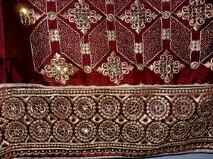 Elegant Red &amp; Gold Kurta