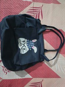 Cute Navy Bunny Tote Bag