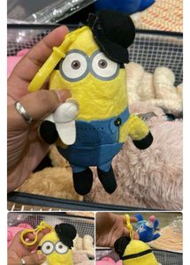 Pineapple Minion Plush Toy plus key chain combo