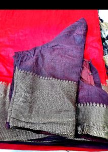 Red silk sarees with tailour stiched blouse