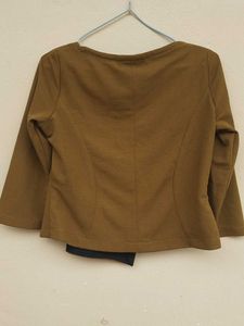 Asymmetrical Cut Square Neck Top