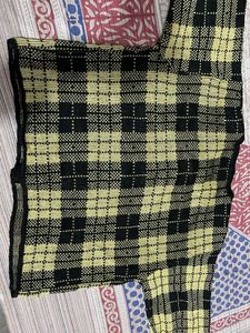Plaid Knit Cardigan