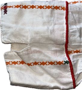 White Kurta with Folk Art Print