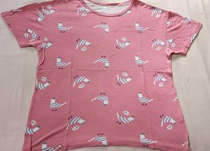 Pink Seagull Print T-Shirt by Dreams Pantaloon